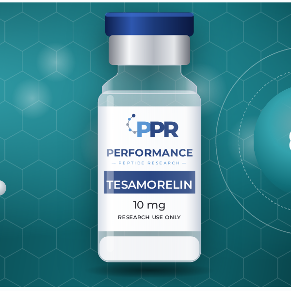 Tesamorelin research peptide vial