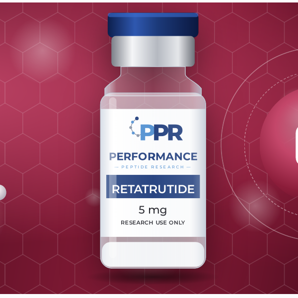 Retatrutide research peptide vial