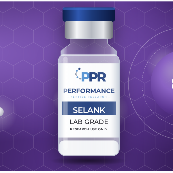 Selank research peptide vial
