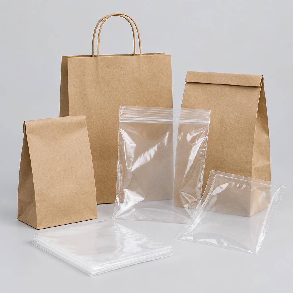 Paper and plastic bags